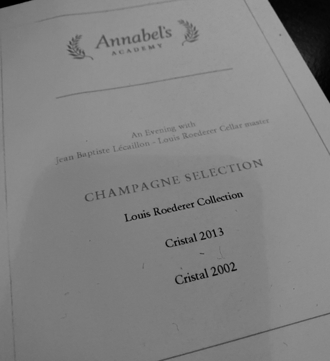 SimonHadden's tweet photo. What does sustainability mean for @LouisRoederer_ ? A fascinating insight from @JbLecaillon last night at Annabel’s London. 🇬🇧🥂🇫🇷 @MMDUK https://t.co/uKmUbPY8F8