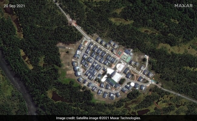 ndtv's tweet photo. #NDTVExclusive | Second China-Constructed Enclave In Arunachal Pradesh, Show New Satellite Images 
https://t.co/g14LPJKkfU https://t.co/5Dyvs0QTMq