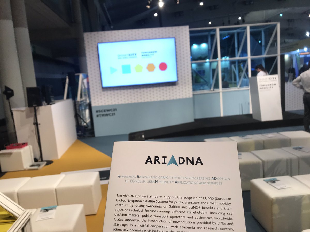 Ariadna Project (@projectariadna) on Twitter photo 🚀 The #ARIADNA session at <a href="/SmartCityexpo/">Smart City Expo World Congress</a> is starting soon!
🛰️🚎 'Leveraging Galileo Satellite Technology for More Sustainable Cities' welcomes urban mobility players sharing their experience with #Galileo technology.
⏰See you at the Innovation Zone at 10! 🚀 The #ARIADNA session at <a href="/SmartCityexpo/">Smart City Expo World Congress</a> is starting soon!
🛰️🚎 'Leveraging Galileo Satellite Technology for More Sustainable Cities' welcomes urban mobility players sharing their experience with #Galileo technology.
⏰See you at the Innovation Zone at 10!