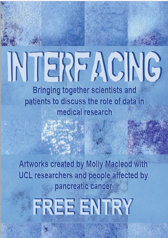 SimonDWatt's tweet photo. It is #PancreaticCancerAwarenessMonth and today is World Pancreatic Cancer Day. If you find yourself in Fitzrovia, pop into Charles Bell House on Foley Street to see some art made by Molly Macleod with @WEISS_UCL researchers and people affected by pancreatic cancer. https://t.co/gd3nFQhdOT