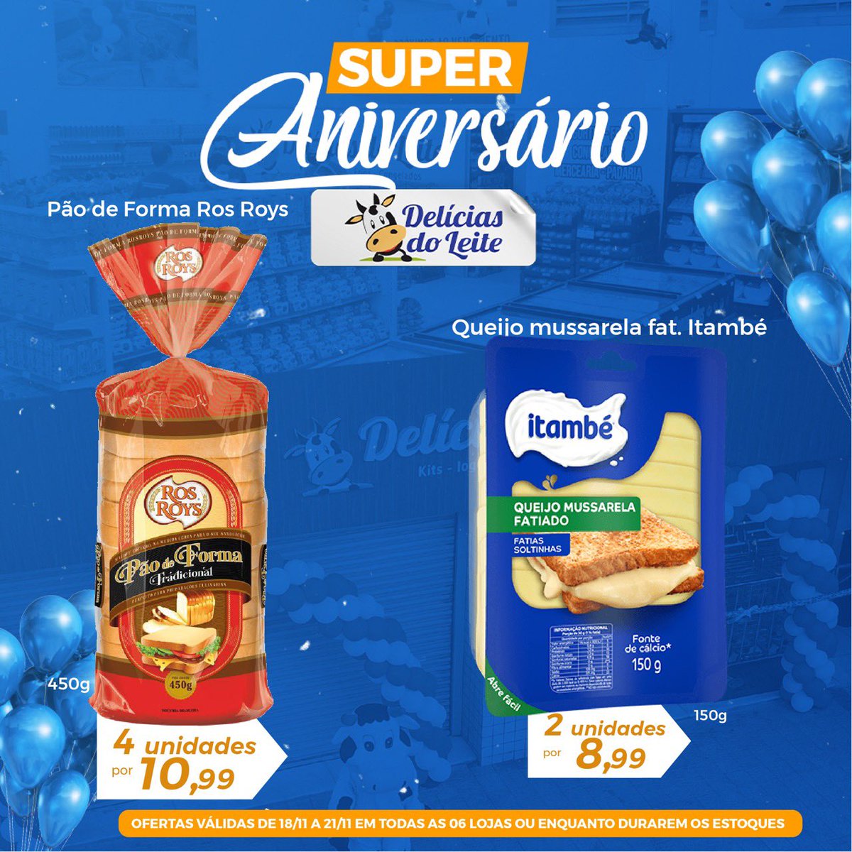 Deliciasdoleite's tweet photo. Ofertas de Aniversário IMPERDÍVEIS, aproveite!Promoções são válidas em todas as 6 lojas - Industrial, Eldorado, Centro, Jatoba, Barreiro e Betim! Enquanto durarem os estoques. Produtos Próximos ao Vencimento com Desconto de até 70%! Siga no instagram  @diciasdoleiteoferta. https://t.co/F88GkIpq2Q