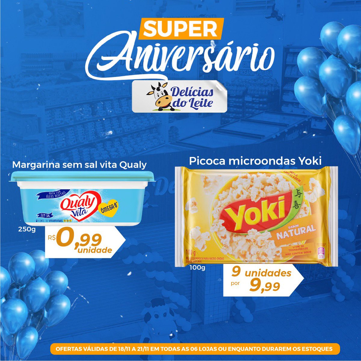 Deliciasdoleite's tweet photo. Ofertas de Aniversário IMPERDÍVEIS, aproveite!Promoções são válidas em todas as 6 lojas - Industrial, Eldorado, Centro, Jatoba, Barreiro e Betim! Enquanto durarem os estoques. Produtos Próximos ao Vencimento com Desconto de até 70%! Siga no instagram  @diciasdoleiteoferta. https://t.co/F88GkIpq2Q
