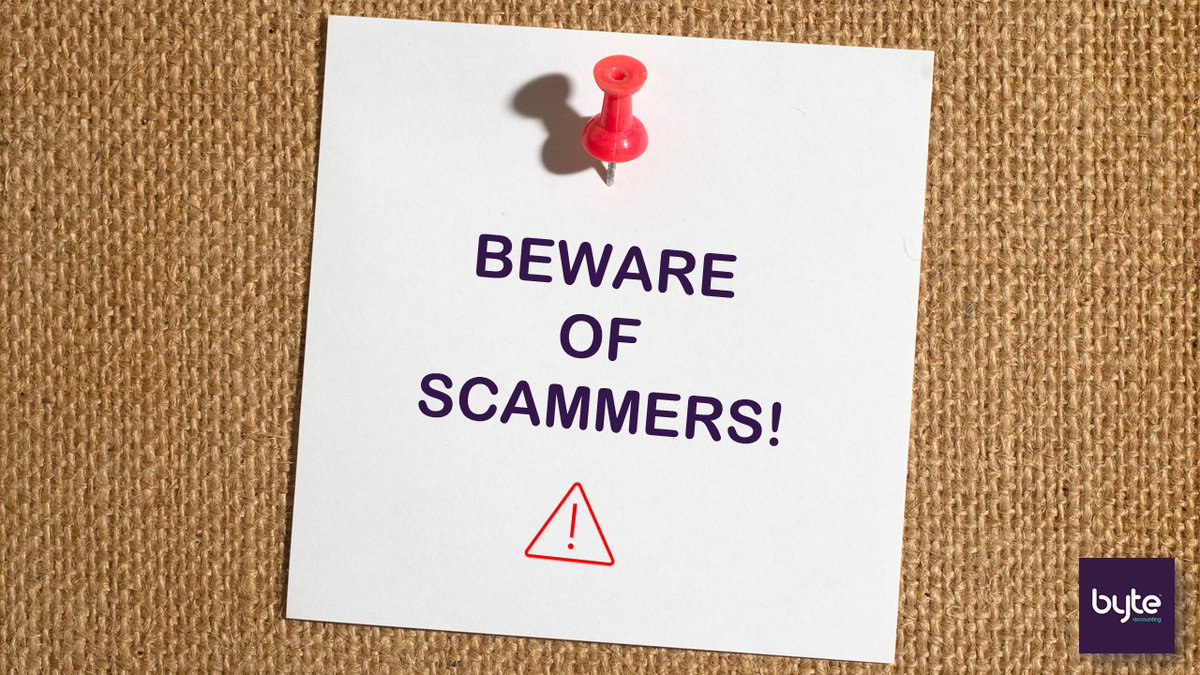 ByteAccounting's tweet photo. โ ๏ธBe aware of scamsโ ๏ธ
#HMRC will NEVER contact you by email, text, message in an application, or phone call regarding;
โพ๏ธ Tax rebates
โพ๏ธ Penalties
โพ๏ธ Personal information
โพ๏ธ Payment information
๐ต๏ธโโ๏ธ โฌ๏ธ
https://t.co/svbdnUkT5m
#bewareofscams #scamaware #byteaccounting https://t.co/S6CcLMkLQd