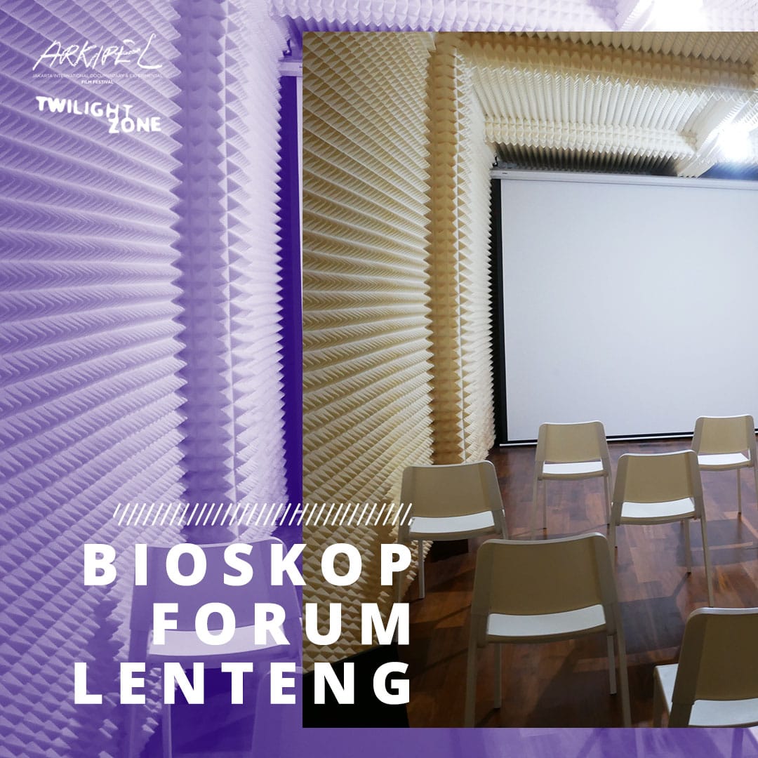 ARKIPEL's tweet photo. [COMING SOON - BIOSKOP FORUM LENTENG - ARKIPEL Twilight Zone]

MEMPERSEMBAHKAN BIOSKOP FORUM LENTENG
Akan dibuka untuk pertama kalinya untuk penonton ARKIPEL Twilight Zone!!
-
#arkipel #twilightzone #arkipeltwilightzone #documentary #experimental #filmfestival  #forumlenteng https://t.co/RhFjPaxzXy