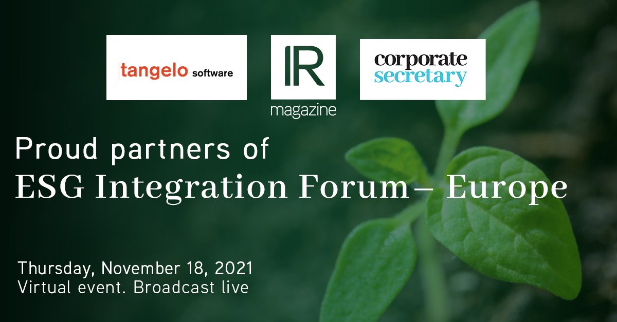 tangelosoftware's tweet photo. Goodmorning everyone at @IRMagazine 's #ESG Integration Forum! We look forward to meeting you at our booth and chatting with you about #ESGreporting. 

See you there!

#sustainability #CSRD #irchat #investorrelations https://t.co/tbf6CWwyy5
