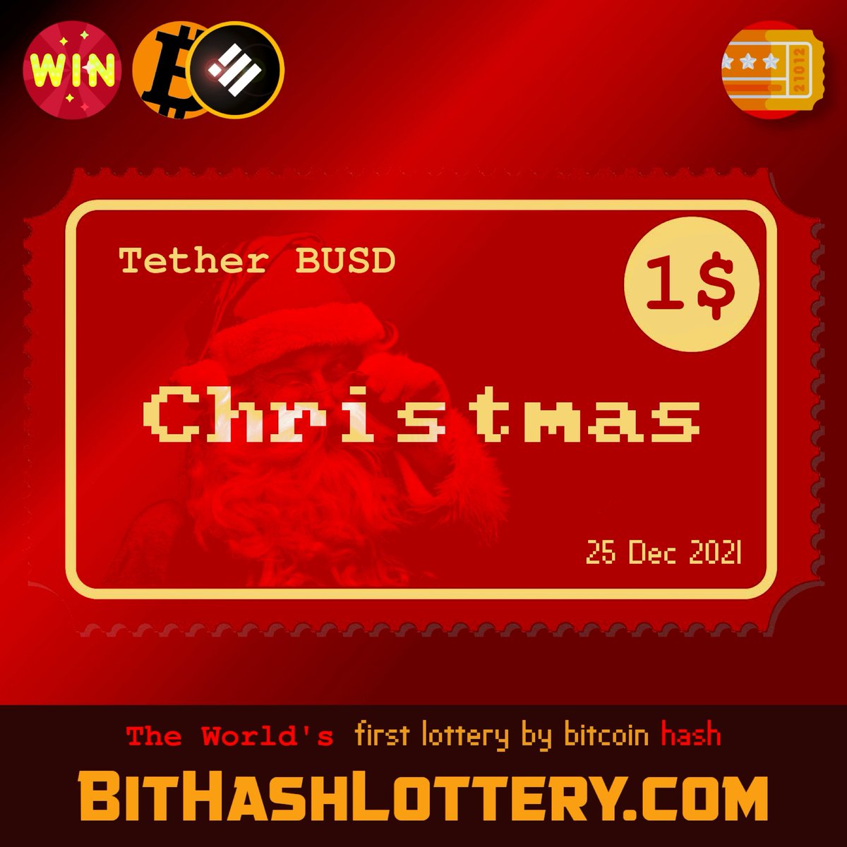 bithashlottery's tweet photo. ❤️🤶 Happy Christmas 🎅❤️

Visit the site and be sure to get this ticket!  We will have a good Christmas ahead!

#bitcoin #hash #ticket #lottery #win #gambling #game #games #developer #chance #life #wallet #ethereum #binance #bnb #busd #tether #bithashlottery #club #gameclub https://t.co/hKp3lZFVsE