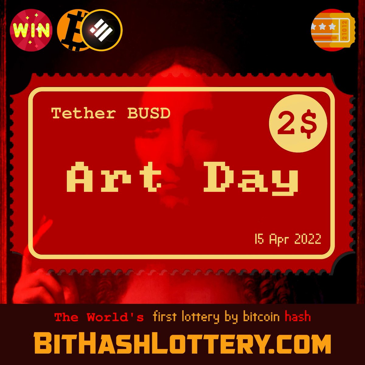 bithashlottery's tweet photo. We will never forget Da Vinci. 
Lottery for art lovers. ❤️

🌎link in bio

#bitcoin #hash #ticket #lottery #win #gambling #game #games #developer #chance #life #wallet #ethereum #binance #bnb #busd #tether #bithashlottery #club #gameclub #fraud #block #winner https://t.co/7GT7sPRPHR