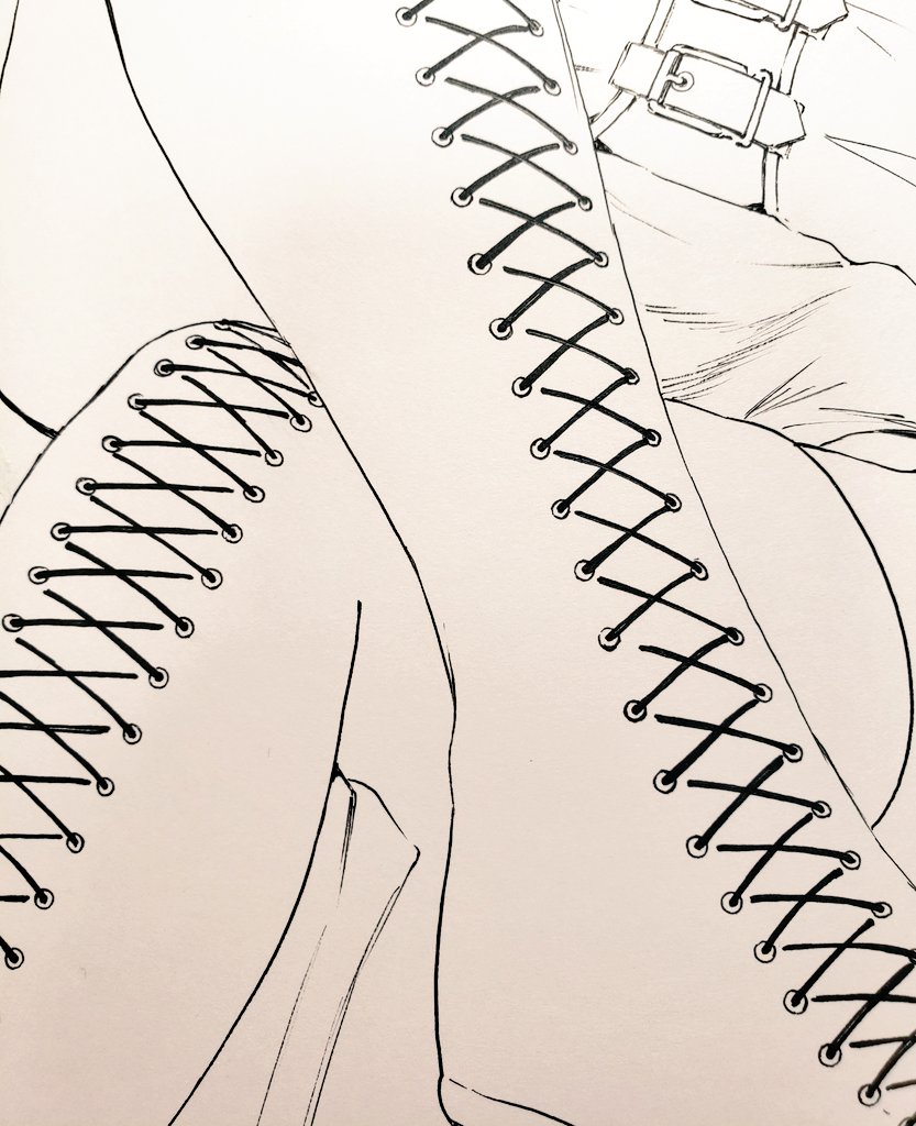 描いてるとき息止めがち 