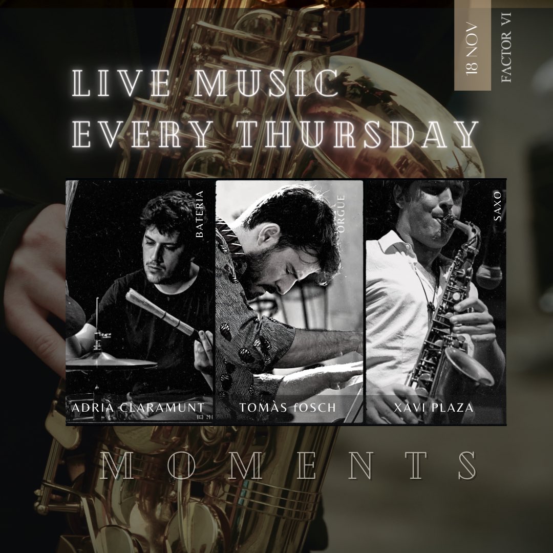 infofactorvi's tweet photo. NITS DE JAZZ &amp; JAM SESIONES  
EL FACTOR 18 NOVIEMBRE 🗓️
MÚSICA EN VIVO 🎶 TODOS LOS JUEVES 🎷
🎷 Música en VIVO 🎷
· de 20:30H A 22:30H · 
La MEJOR MÚSICA en vivo luego JAM SESSION 🎶
#nitsdejazz #livemusic #jamsessions  #musica #thursday #gastrobar https://t.co/S51EVwA871