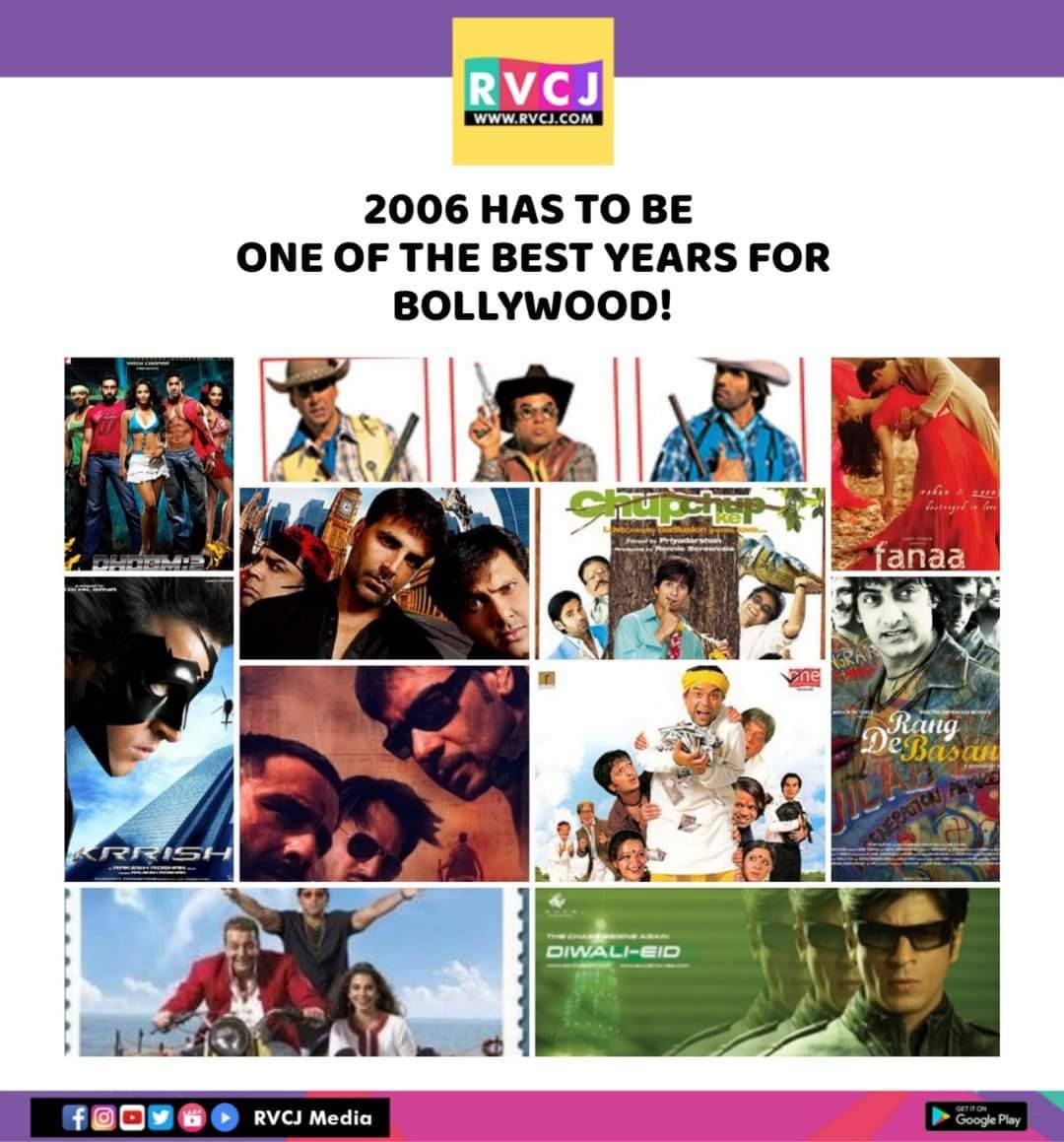 Best year of Bollywood

#bollywood #movies #dhoom2 #chupchupke #munnabhaimbbs #rvcjmovies