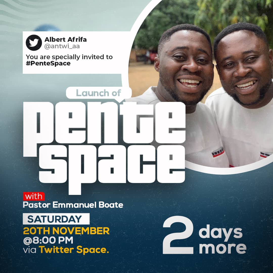 danny_kwabs's tweet photo. Just 2 days away😎. 
Are you readdzzzyyy😍🤗?...
#PenteSpace https://t.co/X188pocThd