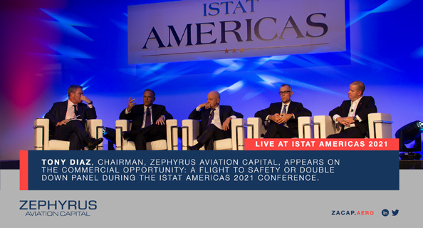 Tony Diaz, Chairman, <a href="/ZACapAero/">Zephyrus Aviation Capital</a>, participated in The Commercial Opportunity: A Flight to Safety or Double Down panel discussion during the <a href="/ISTATnews/">ISTAT</a> #ISTATAmericas conference.
#Airlines #Aircraft #AviationFinance #NorthAmerica