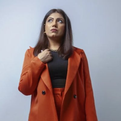 MehrHere's tweet photo. There may have been some people who laughed at my orange suit. I freaking love it! #powermoves #NewProfilePic https://t.co/ZEUW5LqaFl