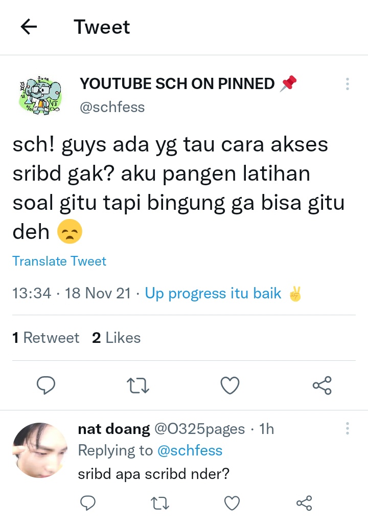 Jangan lupa cek pinned on twitter sch scribd guys typo hahdhajajs