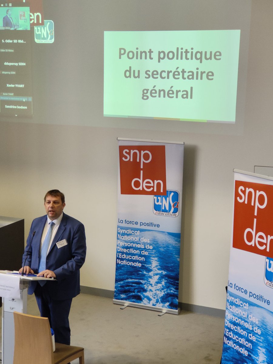 snpden's tweet photo. Début de la conférence nationale du @snpden avec nos collègues secrétaires departementaux
Point politique de @BrunoBobkiewicz , secrétaire général. https://t.co/s3kQOCzcqJ