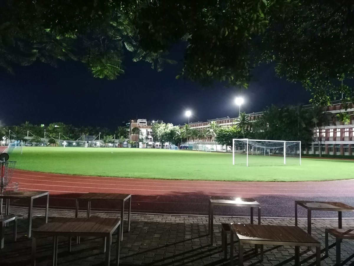 AISCWellbeing's tweet photo. There's something special about an athletic field under the lights...can't wait til we can all enjoy it together. #AISCWellbeing #AISCCommunity #AISCAthletics https://t.co/tzFlMK4yCk