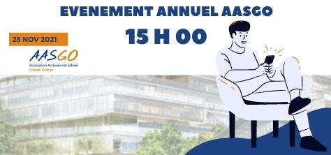 [𝐀𝐂𝐓𝐈𝐎𝐍𝐍𝐀𝐑𝐈𝐀𝐓 𝐒𝐀𝐋𝐀𝐑𝐈𝐄 𝐎𝐑𝐀𝐍𝐆𝐄] Vous êtes bienvenus à l’Evènement annuel de l’AASGO_ORANGE – Jeudi 25 novembre après-midi. L'événement est ouvert à tous les salariés et anciens salariés d'Orange

𝐋𝐢𝐞𝐧 𝐝'𝐢𝐧𝐬𝐜𝐫𝐢𝐩𝐭𝐢𝐨𝐧 : bit.ly/326LAI5
