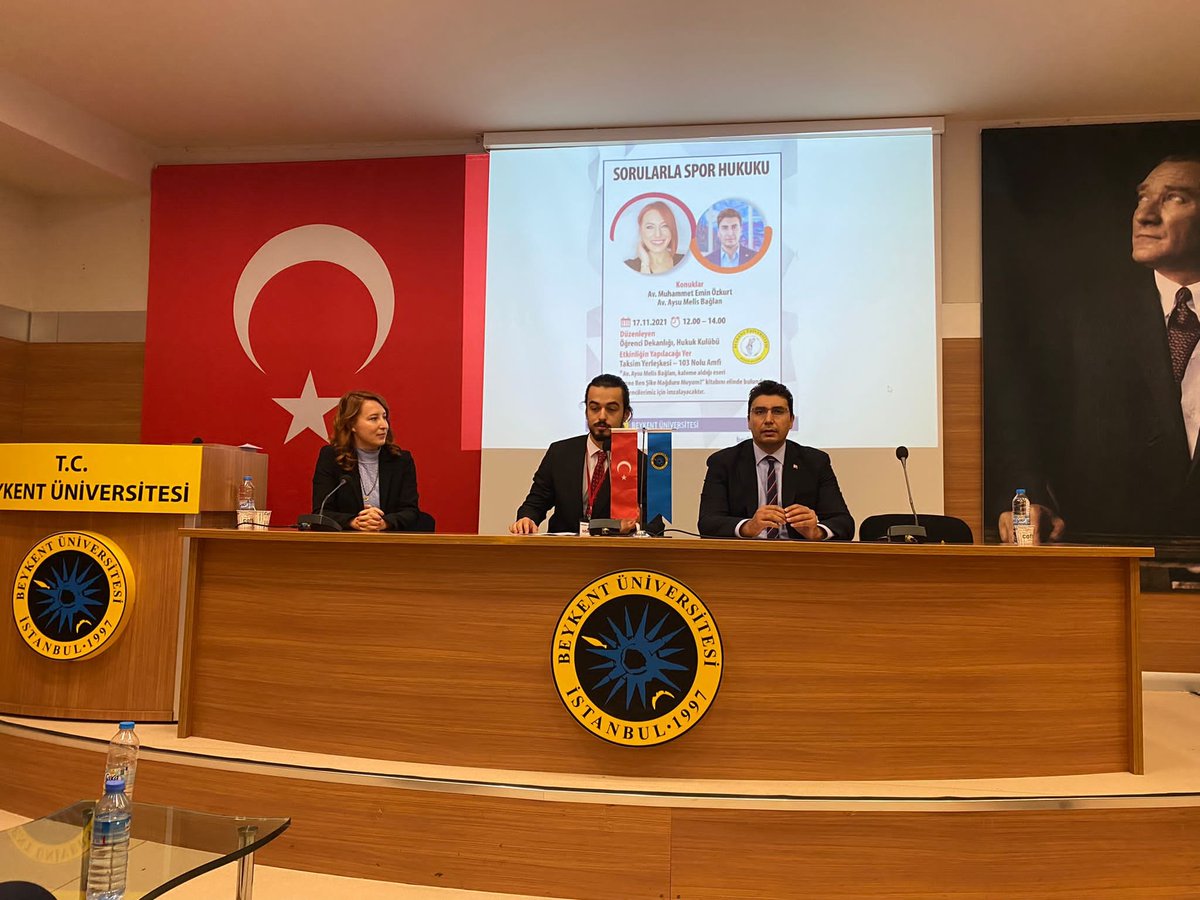 Av_Emin_Ozkurt's tweet photo. Genç meslektaşlarımız ile Spor Hukuku üzerine keyifli bir konferansı daha geride bıraktık. 

Değerli katkıları için @aysumelis ’a ve bu keyifli sohbete ev sahipliği yapan @beykenthukuk_'a teşekkür ederim.

Başka etkinliklerde görüşmek dileğiyle…

#SporHukuku #CAS #Tahkim #FIFA https://t.co/0rF6XZFIsk