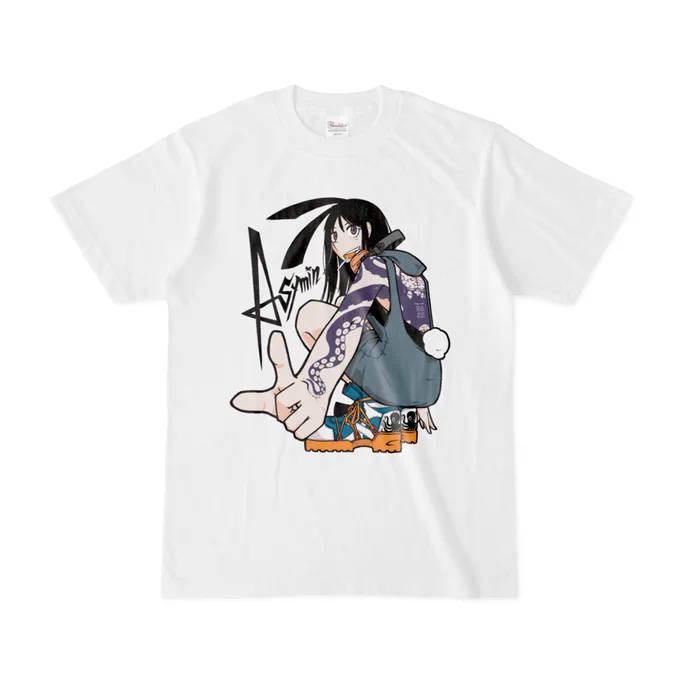 ステッカー絵などからアスィミンTシャツ4種をBOOTHに追加しました。結構良い感じです。
https://t.co/dIjfR6NeHQ 