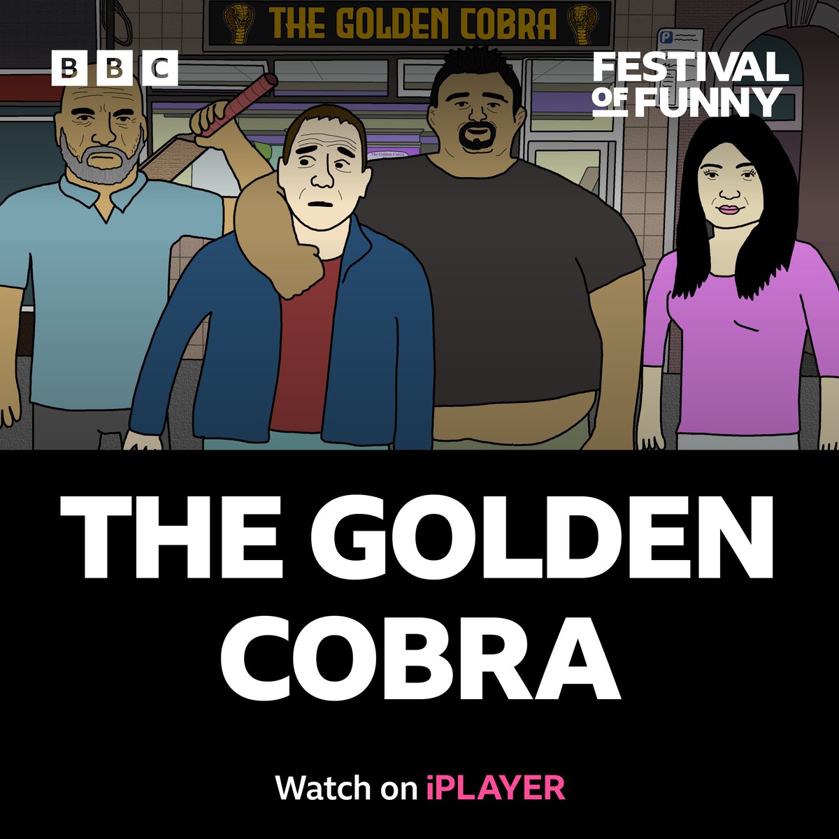 BBC Wales 🏴 (@bbcwales) on Twitter photo Written by Adam Llewellyn and James Prygodzicz, The Golden Cobra is a new late night adult cartoon set in Ebbw Vale.
😂 Part of BBC Wales’ Festival of Funny season.
📺 Monday at 11.05pm, <a href="/BBCOne/">BBC One</a> Wales Written by Adam Llewellyn and James Prygodzicz, The Golden Cobra is a new late night adult cartoon set in Ebbw Vale.
😂 Part of BBC Wales’ Festival of Funny season.
📺 Monday at 11.05pm, <a href="/BBCOne/">BBC One</a> Wales