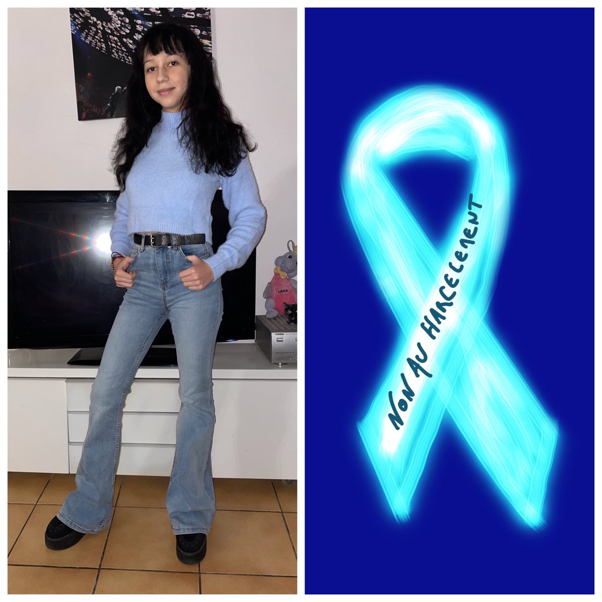 kAliceOnTheMoon's tweet photo. 18112021 18112021 Journée internationale contre la violence et le harcèlement scolaire.
Merci à ceux qui œuvrent chaque jour contre le harcèlement, qui soutiennent depuis toujours, qui donnent la force de s’en sortir et de suivre les mêmes combats ✊🏼#NAH #bluedresscode au lycée https://t.co/FXIgVDY2Cf