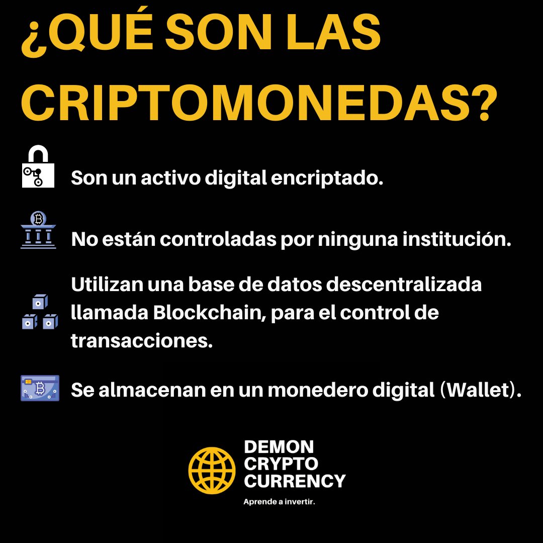 ¿Qué son las criptomonedas? 🧐
Aquí os dejamos una pequeña pincelada, lo básico. En cada uno de los siguientes posts iremos adentrándonos más en la materia, tomen nota📝
#cryptocurrency #crypto #btc #criptomonedas #inversores