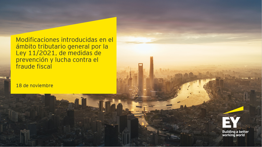 EY_Spain's tweet photo. 🟡EN DIRECTO🟡

Arranca el webinar: "Modificaciones introducidas en el ámbito tributario general por la Ley 11/2021, de medidas de prevención y lucha contra el fraude fiscal" con @JosepMRemacha👨‍🏫

Inscríbete aquí✍️https://t.co/3qkb5SPZx1 https://t.co/tQm3jdnZP4