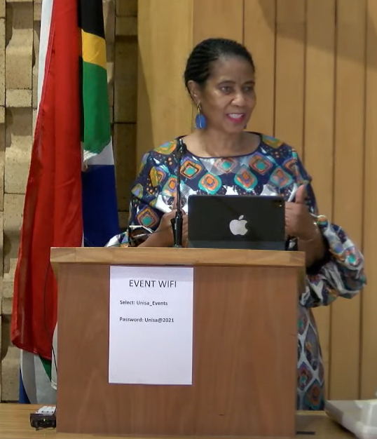 unisa's tweet photo. #AWLNSA Keynote address by Dr. Phumzile Mlambo Ngcuka former Executive Director, UN Women.
@UnisaRadio https://t.co/tgNmpzTs15