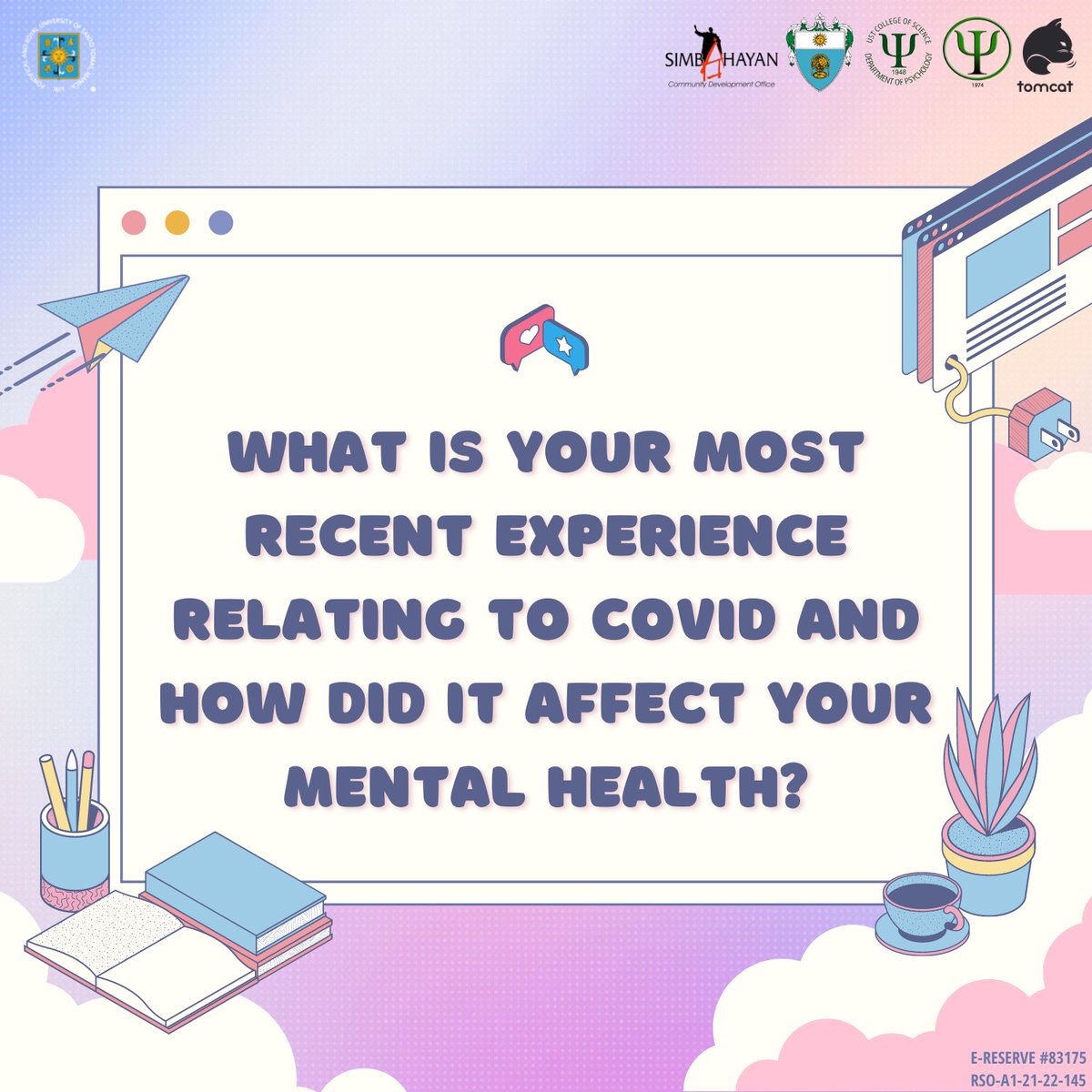 ustpsychsoc's tweet photo. It's been almost two years since we started adapting to this new normal, but at what cost? Many of us missed out on possibilities: graduation parties, paskuhan, hanging out with friends, going to the beautiful UST Campus - to name a few. https://t.co/D2S9NhwDZG