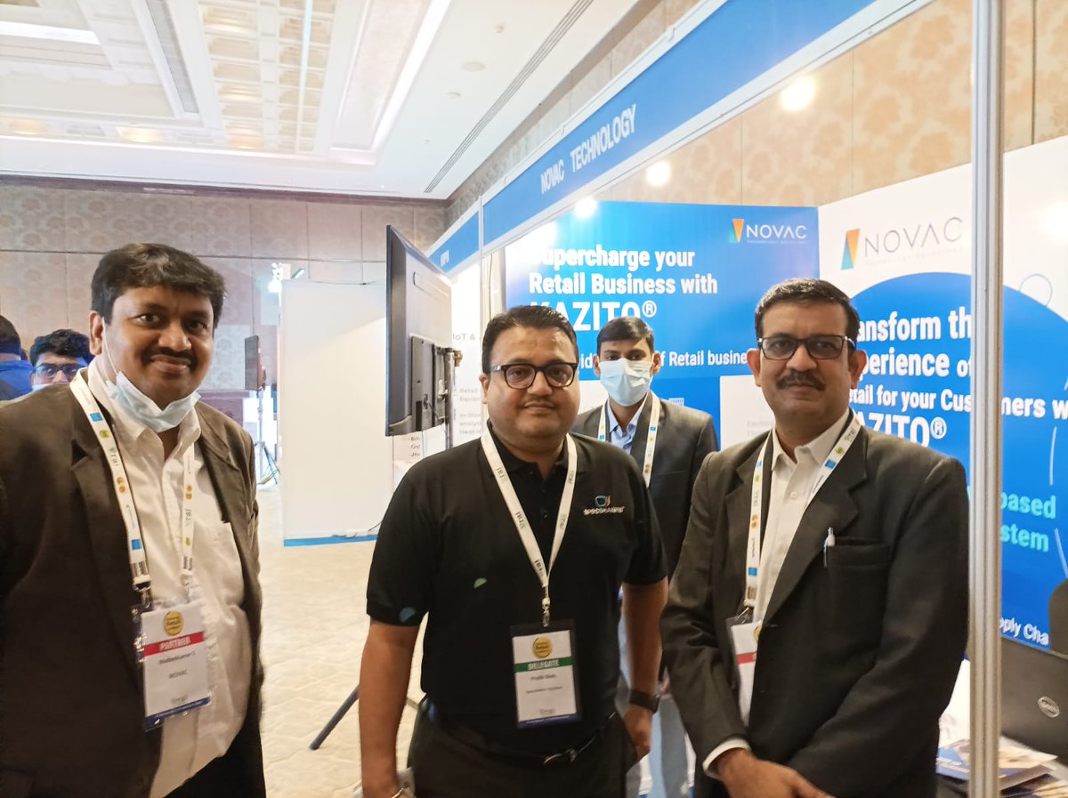 NovacTechnology's tweet photo. Have a glimpse of Novac Technology Solutions at the Chennai Retail Summit 2021, showcasing its robust #retailmanagementsolution. The Summit aims at providing a platform for retail #businessleaders across #retailindustry to enhance the core values of building a profitable business https://t.co/PJ8a5qfWO6