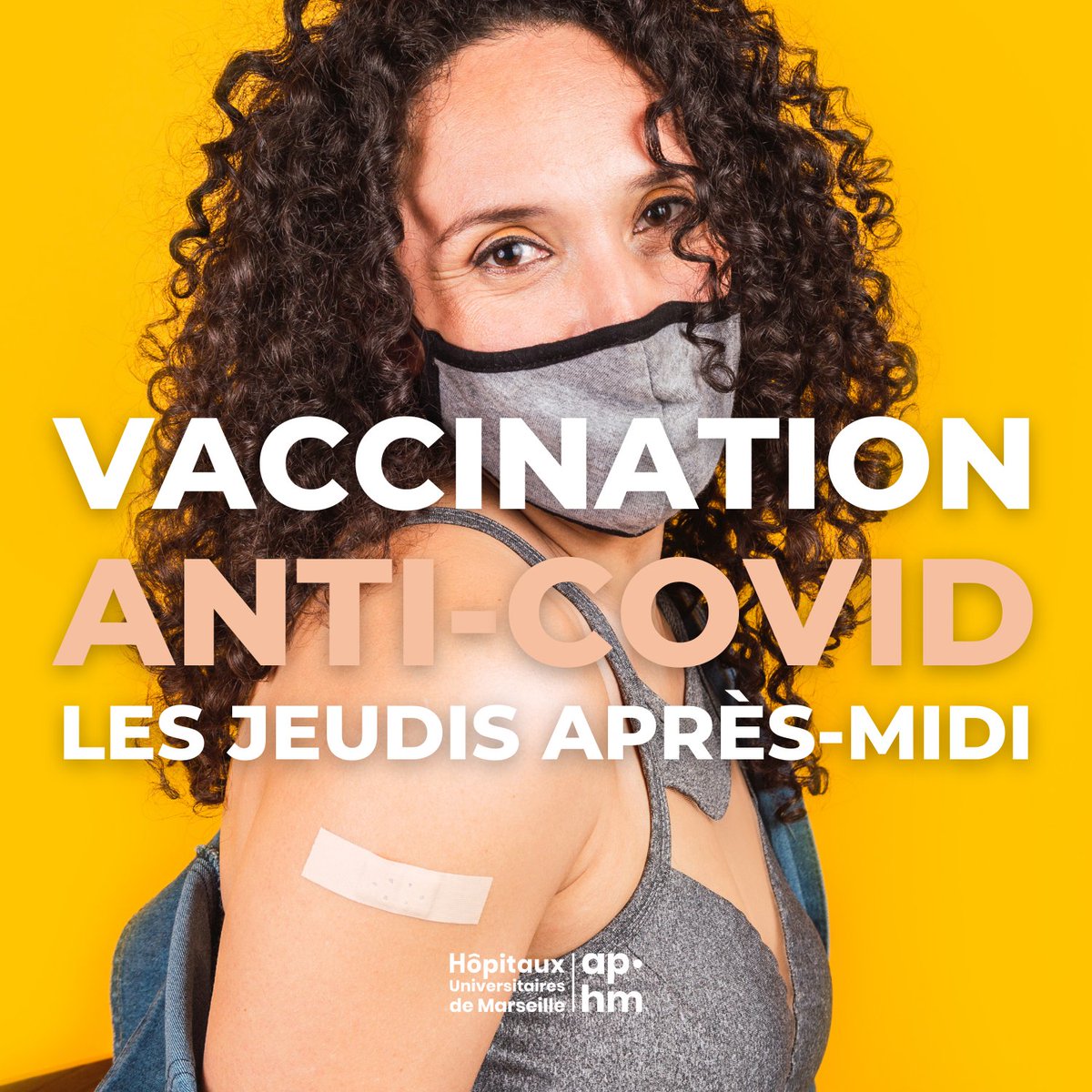 aphm_actu's tweet photo. ⚡️ C'est cet après-midi à #Marseille dans le 15ème arrondissement !👌 #Vaccination gratuite et sans rendez-vous, de 13h30 à 16h00, à l'Espace Santé AP-HM (📍Cité des #Aygalades, 28 boulevard de la Padouane). #vaccination #covid19 https://t.co/fp3fjjKhos