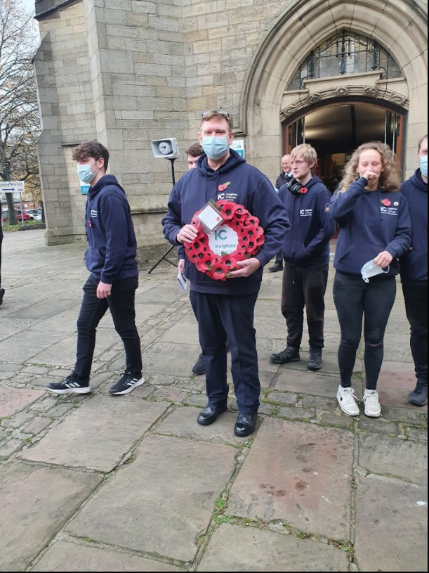 Well done to our Public Services students for representing the college on Remembrance Sunday in Keighley <a href="/KeighleyCollege/">Keighley College</a>