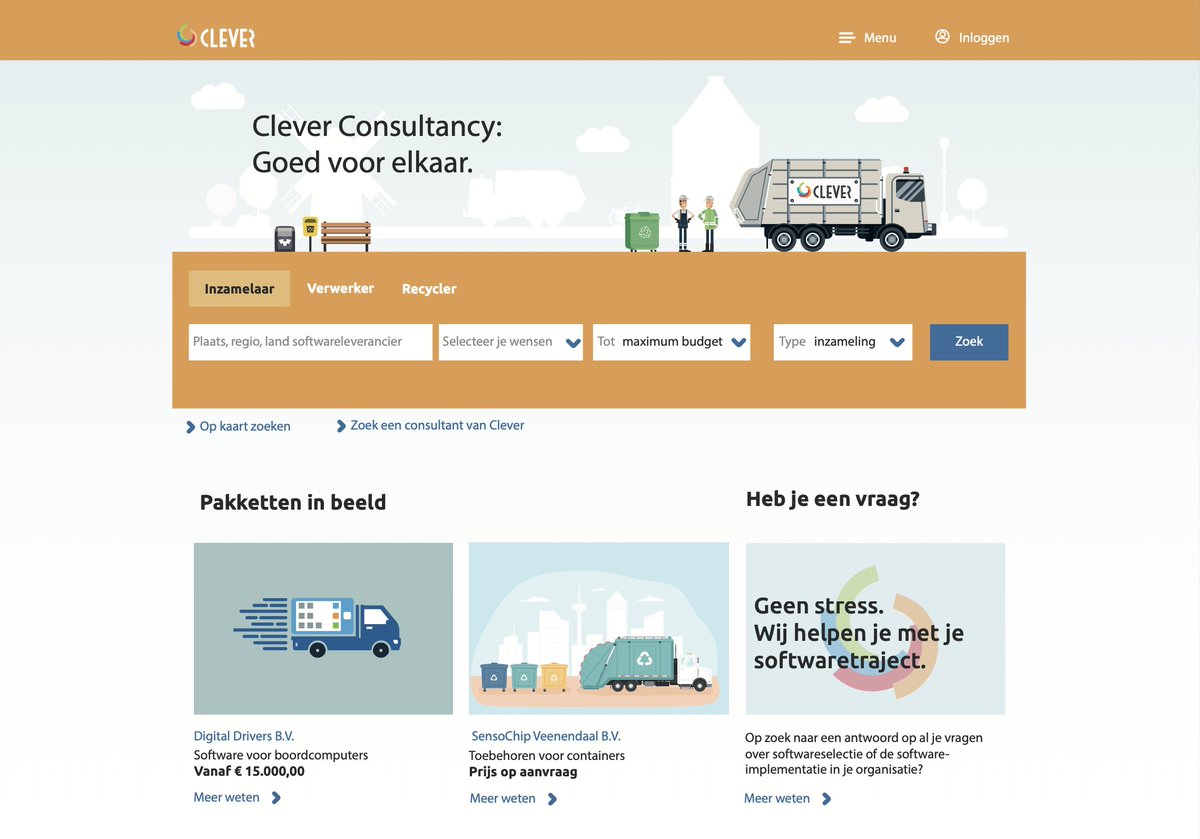 CleVerConsult's tweet photo. Nieuwe tijden, nieuwe oplossingen. Veel #bedrijven in de #afval #branche zijn bezig met een #marktverkenning. Waarom neemt deze zoektocht juist nu een extra vlucht? Erik Verschoor vertelt waarom veel bedrijven in de afvalbranche juist nú actief verkennen. https://t.co/AXTomTdnZg https://t.co/CENpM6k0xT