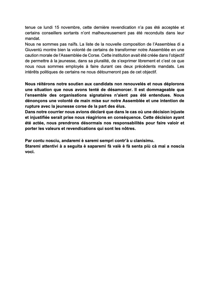 GiuventuInMossa's tweet photo. CUMUNICATU DI STAMPA 
@GI_Naziunale @CGC_univcorsica @Ghju_Paolina https://t.co/9tmPNBjoZ8