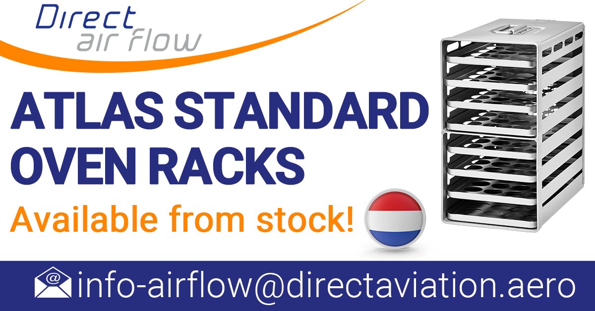 AirlineSupplier's tweet image. Inflight equipment news! Aluflite ATLAS standard oven racks and trays in stock! airline-suppliers.com/supplier-press… #Inflight #ATLAS #DirectAirFlow