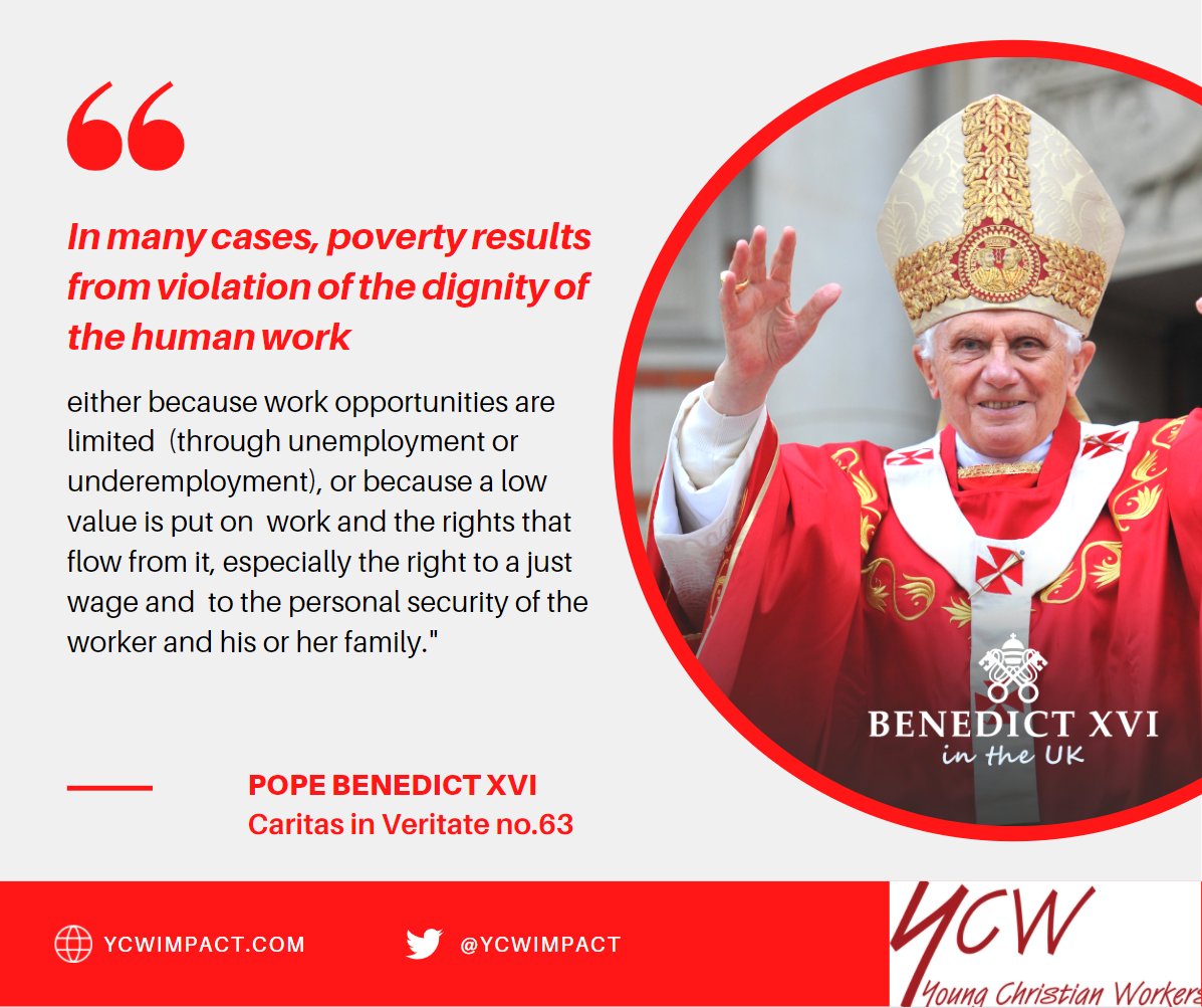 Popes through the years: #4 Pope Benedict XVI, Caritas in Veritate, no.63 #LivingWageWeek <a href="/LivingWageUK/">Living Wage Foundation</a>