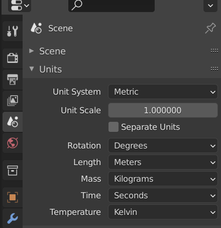 Alc_ve's tweet photo. @andrewpprice Isn't it just what "Unit Scale" do in the scene properties panel? https://t.co/sbfFJRkVbS