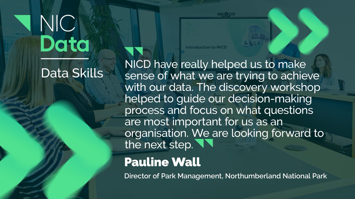 NICDATA's tweet photo. We hosted an exciting #DiscoveryWorkshop with @NlandNP this week. It was great to speak to Ben, Pauline and colleagues and learn about their data needs. We're looking forward to seeing what's next & helping them unlock the value in their #data 🤝 https://t.co/6Dav9tHRWV