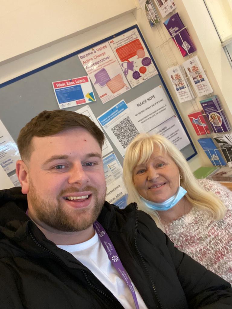 VoicesActionCh1's tweet photo. A busy week for VAC Mentor @CullanMais 🌪️

Connecting with the community and spreading the word, let's raise the voices of people with lived experience and improve drug services in #Cardiff

Thanks Albert Surgery and Boots on Windsor Road #Penarth for supporting our aims 🗣️ https://t.co/YmiQf5PNAo