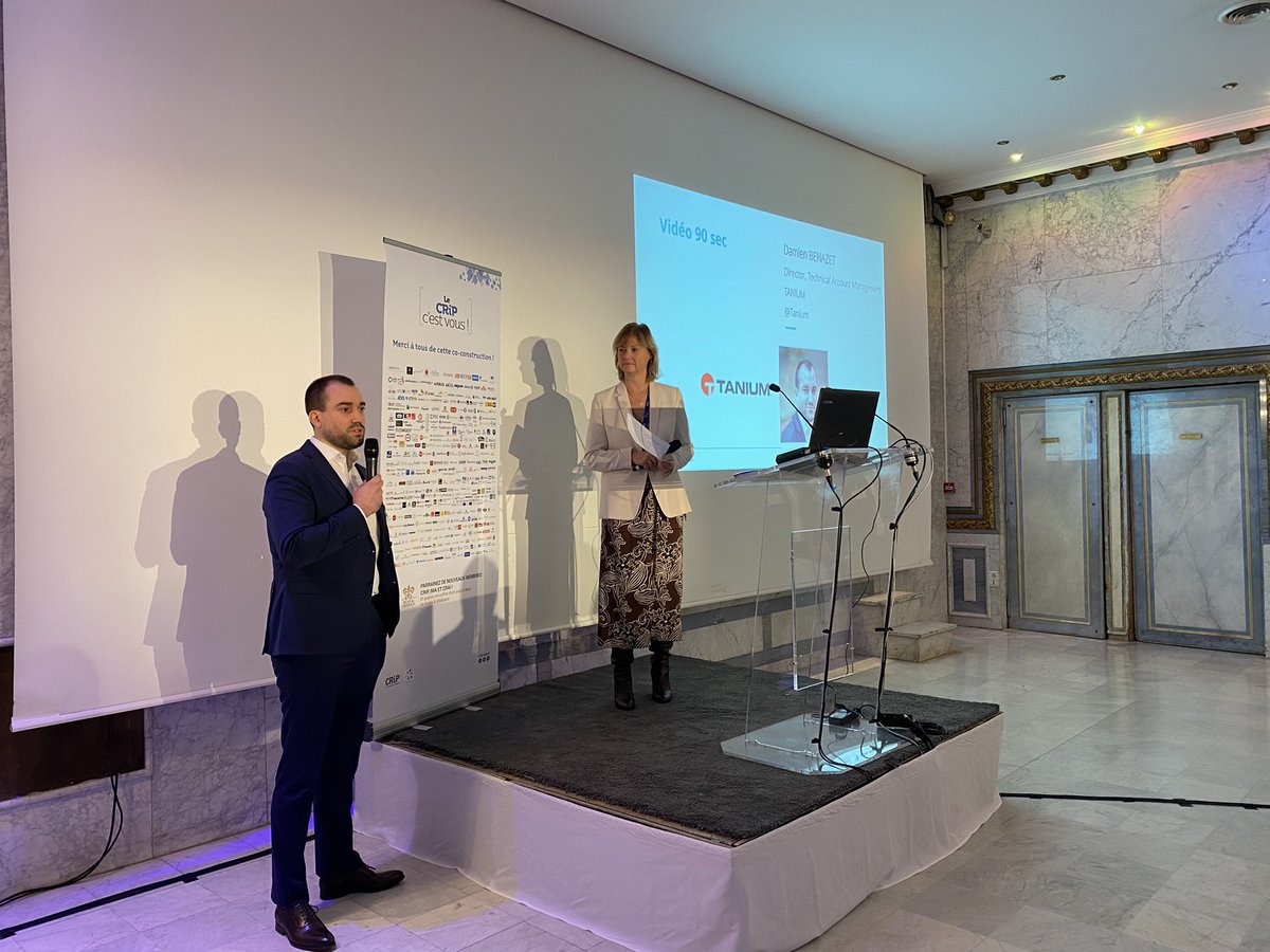 #onstage🎙 <a href="/Tanium/">Tanium</a> #CRiPThématique #DigitalWorkplace💻 #90secspourconvaincre