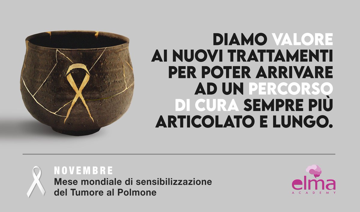 ElmaAcademy's tweet photo. Novembre è il mese mondiale di sensibilizzazione sul Tumore al Polmone. @ElmaAcademy scende in campo per valorizzare nuovi trattamenti e ricordare a tutti l'importanza della prevenzione.
#elmaresearch #elmaacademy #wepeople #tumore #polmone #LCSM #LCAM #LCAM2021 https://t.co/98zttoDR3q