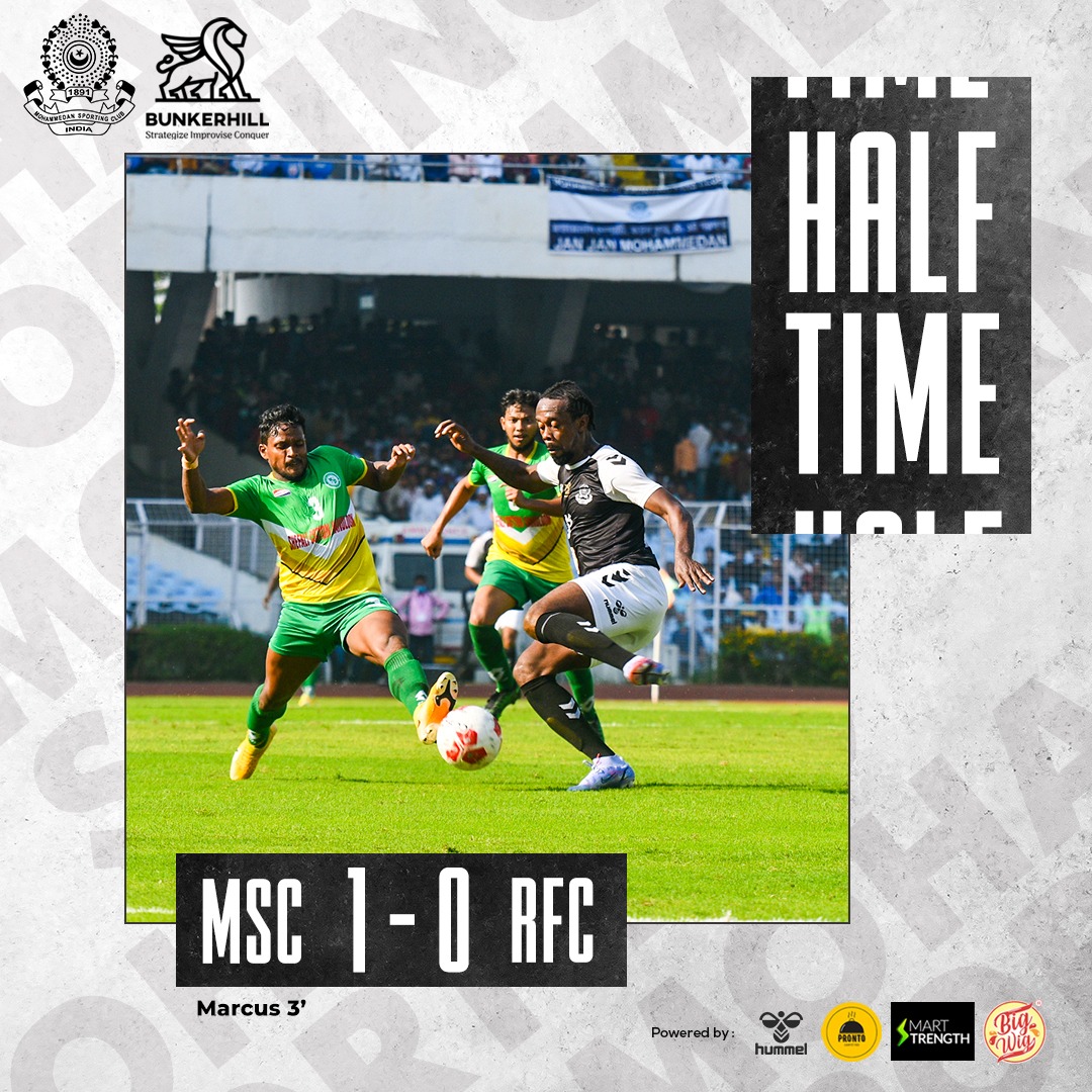 MohammedanSC's tweet photo. πππ₯π ππ’π¦π!
An entertaining final so far, a brilliant strike by Marcus Joseph on the 3rd minute separates the two teams at the break!
#JaanJaanMohammedan
β«βͺ
#MDSRFC βοΈ
#CFL π
#CFLFinal ππ₯
#LeagueForAll π€
#IndianFootball β½
#MDS π
#BlackPanthers πΎ
#MatchDay π€ https://t.co/XrXSl00HXE