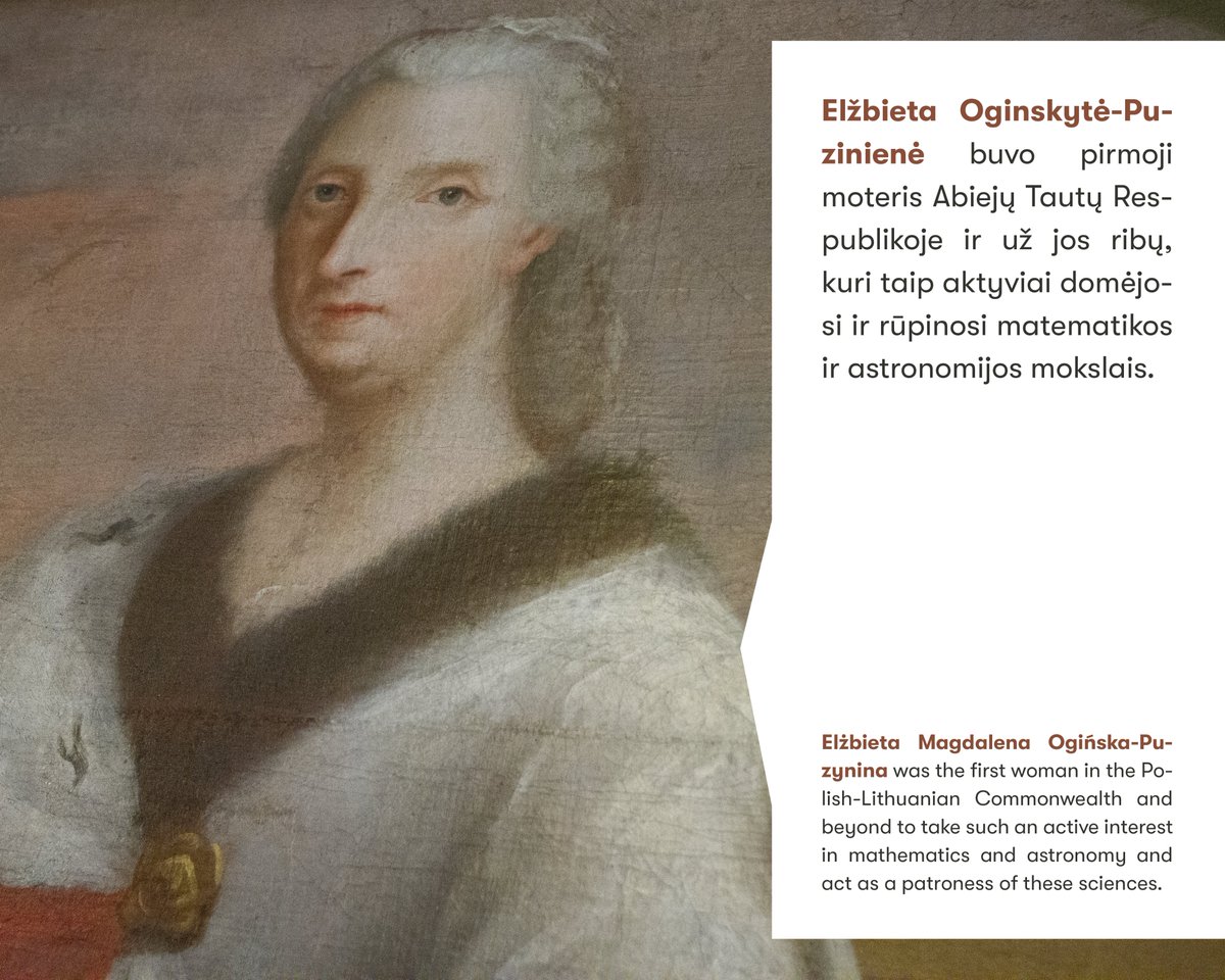 VU_Library's tweet image. Today, in celebration of the European #AcademicHeritageDay2021, we would like to present the portrait of Elżbieta Magdalena Ogińska-Puzynina, painted by Ignacy Eggenfelder, seen on display in the White Hall of Vilnius University Library. ✨💫
@Universeum_eu