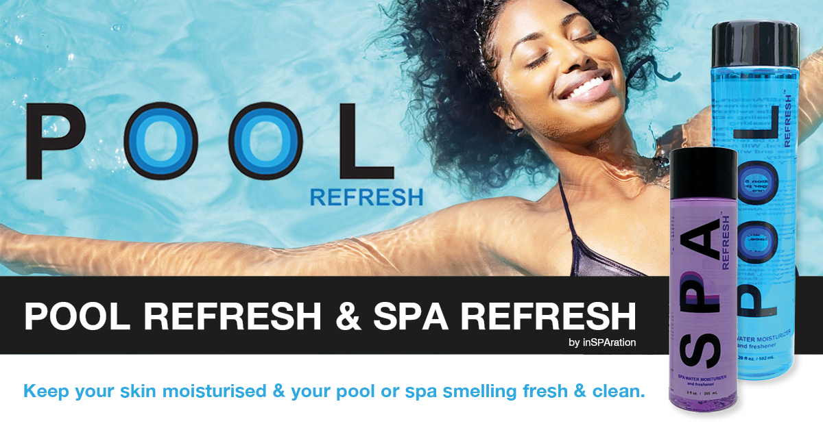 CertikinUK's tweet photo. inSPAration Pool Refresh and Spa Refresh moisturisers are the perfect weekly treatment to keep your skin moisturised and your pool or spa smelling fresh and clean https://t.co/Zs57POmfDl https://t.co/K8UIdKu69Z