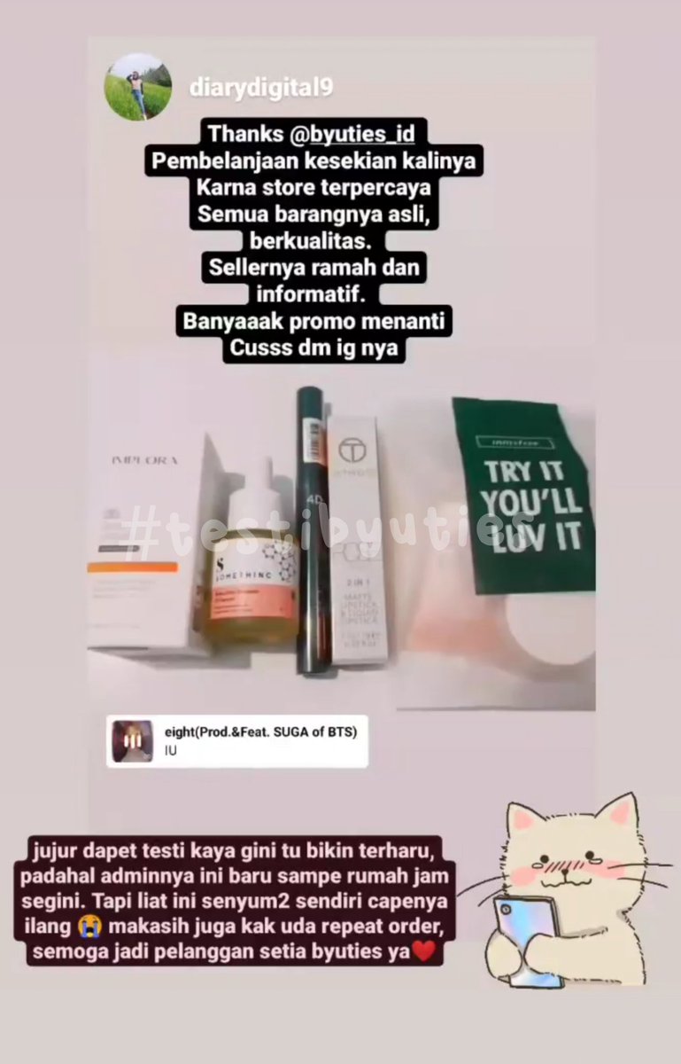 byuties_id's tweet photo. terharu deh sama byuties 🥺❤️ #testibyuties https://t.co/UgOfaSnnwx