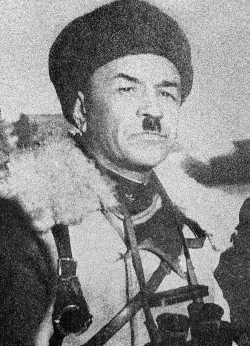 EmbassyofRussia's tweet photo. #OTD in 1941,8⃣0⃣years ago, legendary Soviet General Ivan #Panfilov heroically died defending #Moscow from the advancing Nazi troops. Him & the last remaining 28 guardsmen of his division destroyed 18 Nazi tanks & stalled enemy advance at the cost of their lives #WWII #WeRemember https://t.co/VKyaEsL03x