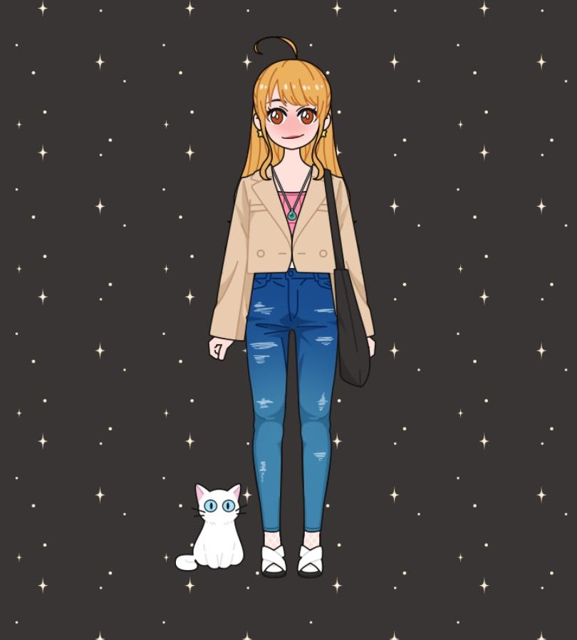 luz_deestrelle's tweet photo. ✨Aquí está Xiao tal cual se vería en su mundo (sin mechas, pq esta app no tiene función para ponérselas). Una chica normal, con una vida tranquila hasta que en el mercado medieval compra un colgante que esa misma noche la transporta a un mundo de fantasía ✨
#proyectoW https://t.co/XZ9mnQlpgC