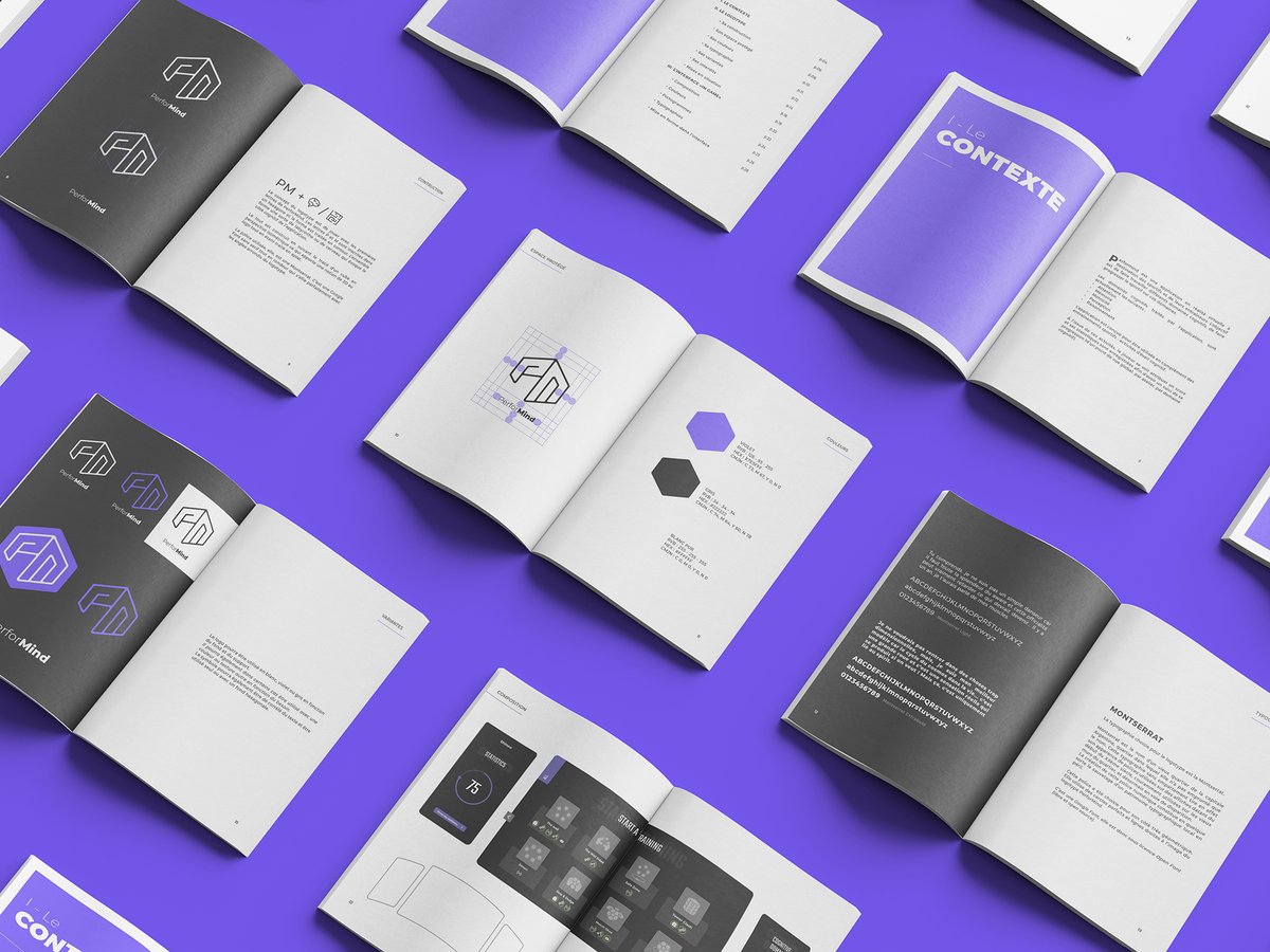 DimitryGiffard's tweet photo. En collaboration et pour Glitchr Studio : création de l’identité de marque de Performind (logotype, charte graphique, website, interface in game). 
Les programmes de PerforMind ont pour objectif d’aider et d’accompagner les sportifs à l’entraînement.

https://t.co/VpCezoN9Sd https://t.co/UynyMPpQHk