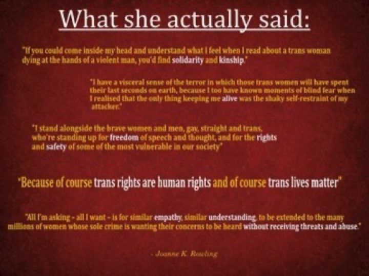 NOLA_MAGs's tweet photo. @bluebell2009 @RadFem_KatH @jk_rowling Kat’s not being transphobic, and neither was @jk_rowling - she never said anything remotely transphobic or unkind. She’s always shown great courage and leadership in a world gone mad. #IStandWithJKRowling https://t.co/YVY643FAOj