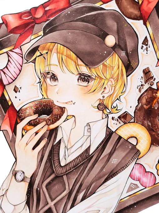 #アナログ絵を流してアナログ民を増やそう
コピックはいいよ(  ー̀֊ー́ )✌︎ 